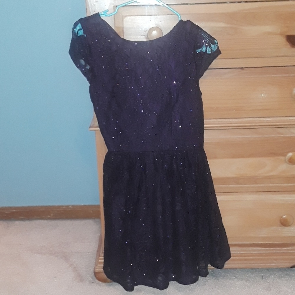 Purple mini dress